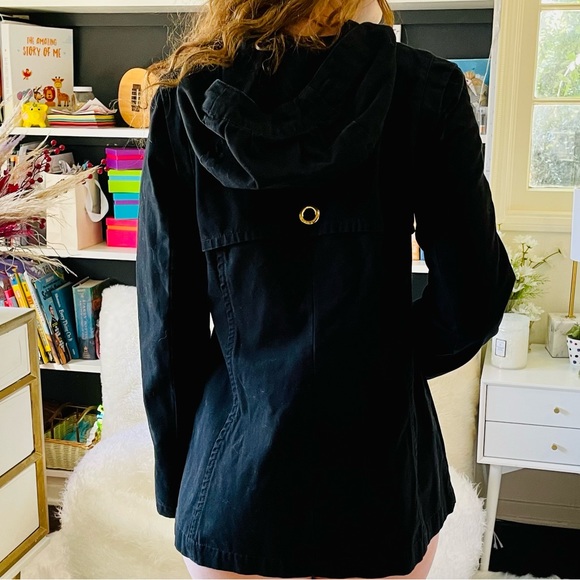 🖤 Tulle Retro Jacket 🖤 Mod Black Zip-up Hoodie Sz: XS - Picture 2 of 6